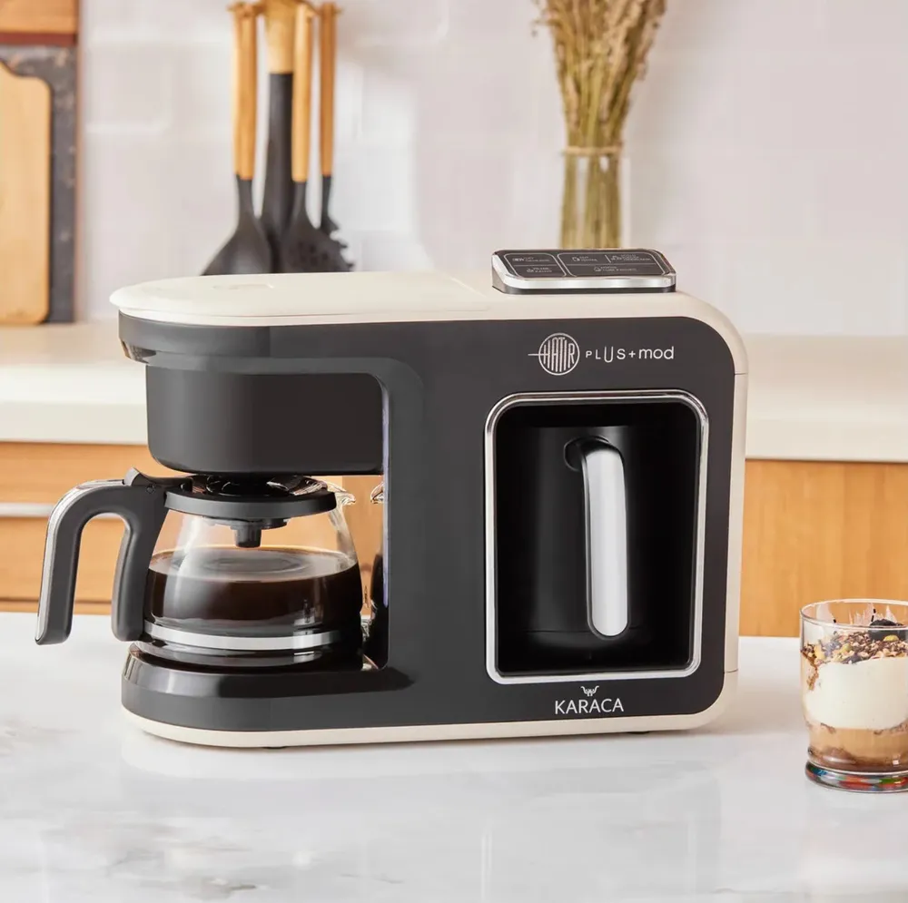 Karaca Hatır Plus Mod 5 in 1 thee- en Koffiezetapparaat Crème 1385W - Afbeelding 1
