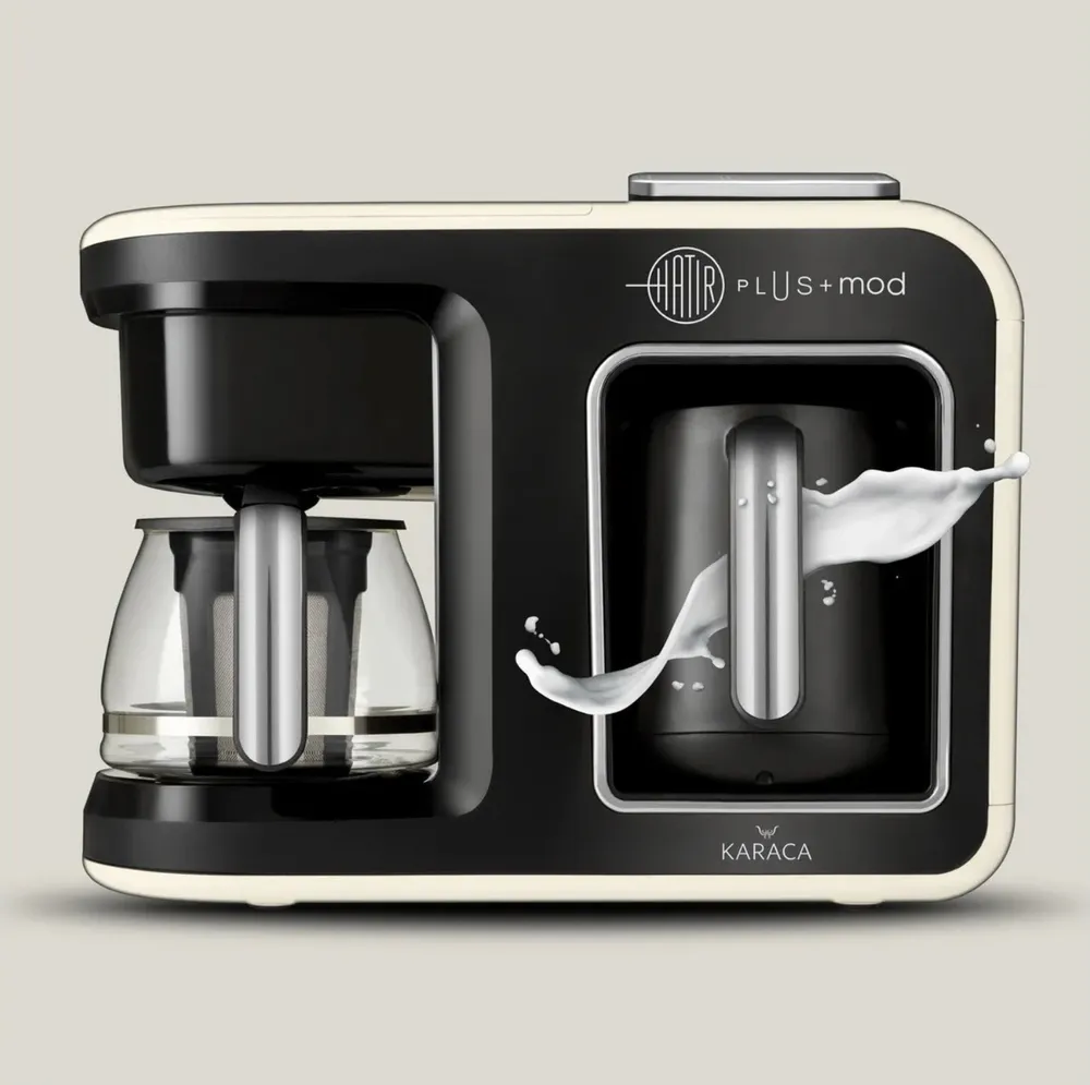 Karaca Hatır Plus Mod 5 in 1 thee- en Koffiezetapparaat Crème 1385W - Afbeelding 2