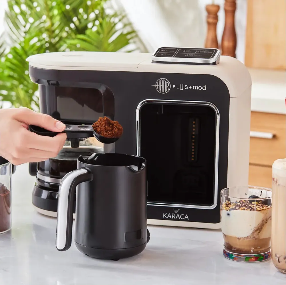 Karaca Hatır Plus Mod 5 in 1 thee- en Koffiezetapparaat Crème 1385W - Afbeelding 3