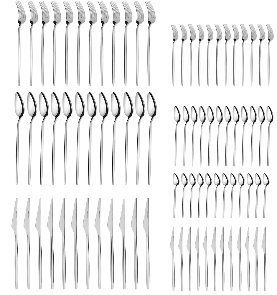 Karaca Moongate 316+ 84-delig premium bestek voor 12 personen - Afbeelding 2