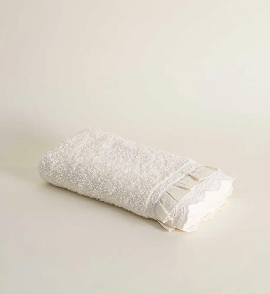 Ecocotton Alessa Badlaken 100% Biologisch Katoen Katoen Crème 80x150 cm