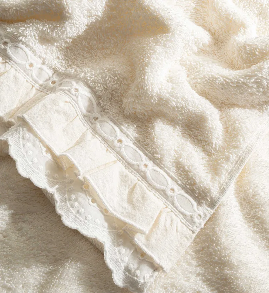 Ecocotton Alessa Badlaken 100% Biologisch Katoen Katoen Crème 80x150 cm - Afbeelding 1