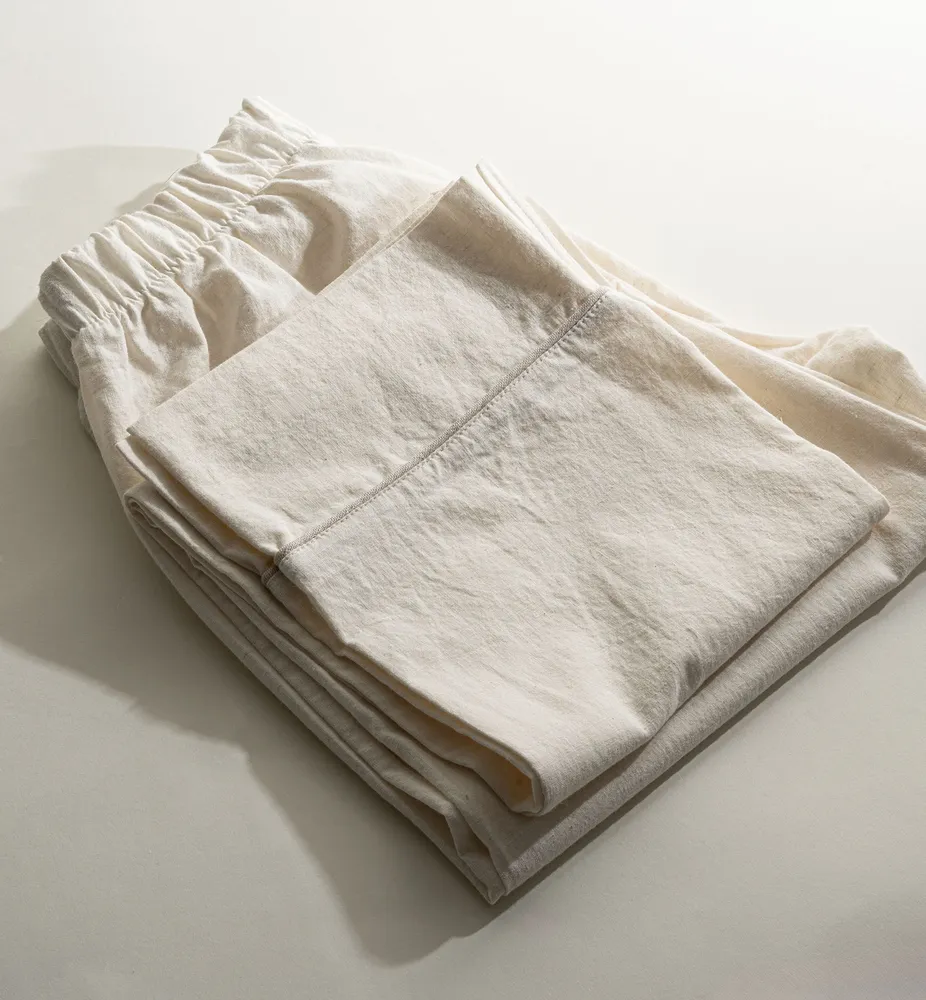 Ecocotton Reya Vrouwen Pyjama Set 100% Organisch Katoen Linnen Crème - Afbeelding 3