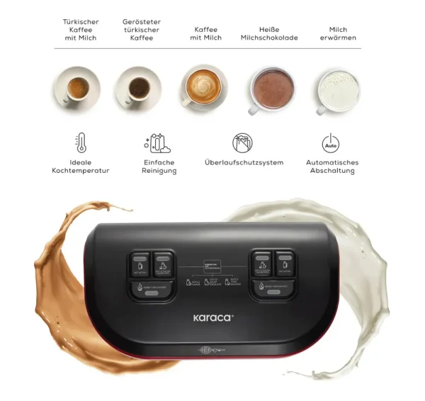 Karaca Hatır Hüps Duet Turks Koffiezetapparaat Beige, 1400W