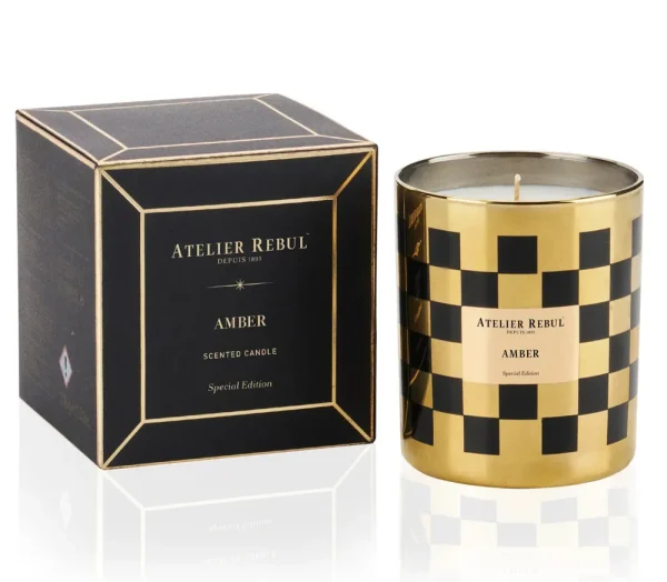 Atelier Rebul Amber Geurkaars 210g