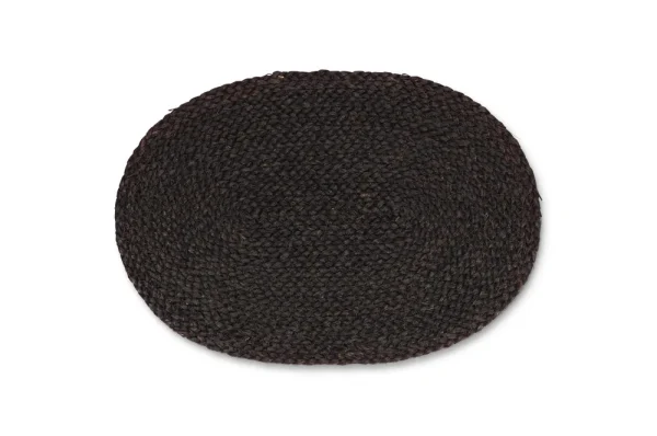 S&P Placemat 45x30cm ovaal maisblad zwart TableTop