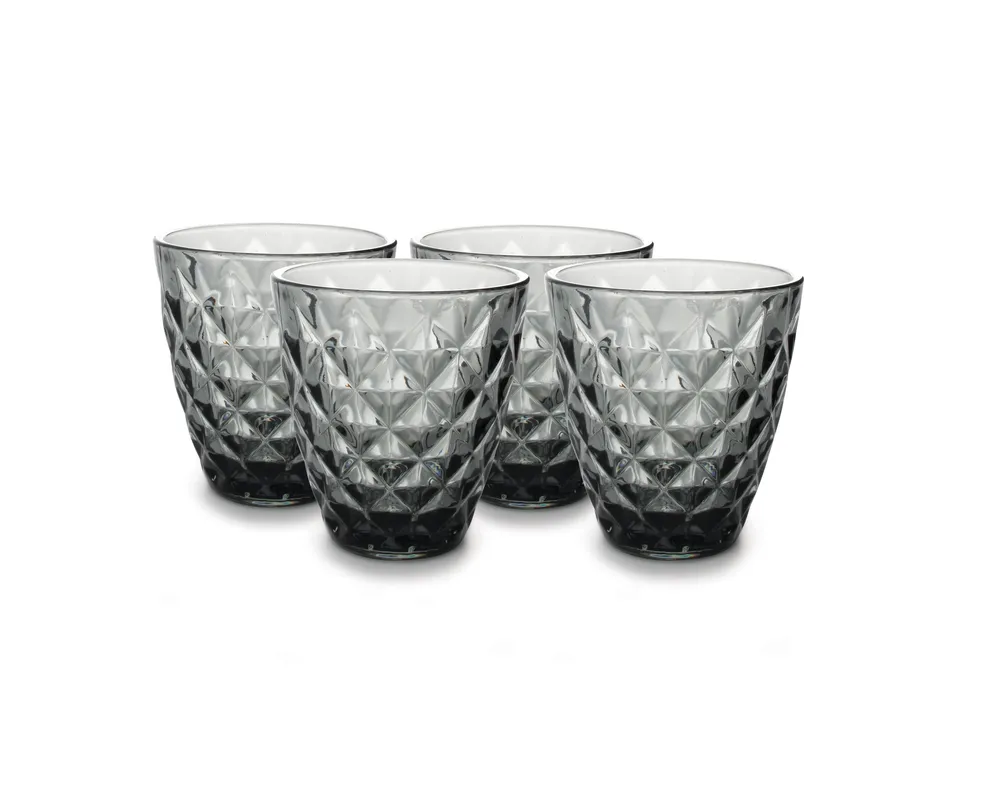 S&P Glas 22cl grijs Prisma - set/4