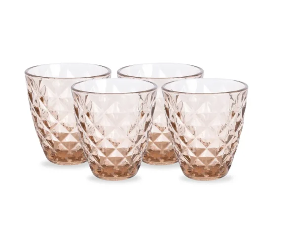 S&P Glas 22cl oker Prisma - set/4