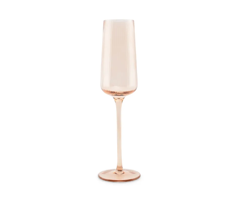 Champagneglas 24cl amber Ray - set/4