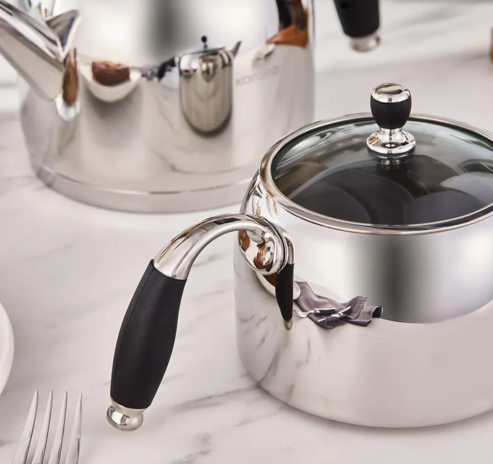 Karaca Stella Roestvrijstalen Theepot Set - Afbeelding 3