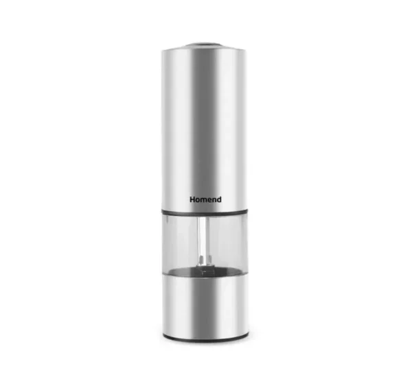 Homend Grindgo 6004UK Oplaadbare Kruidenmolen, Inox