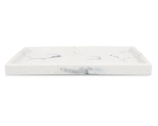 S|P Collection Zeepschaal 27x15,5xH2cm marble white Suds