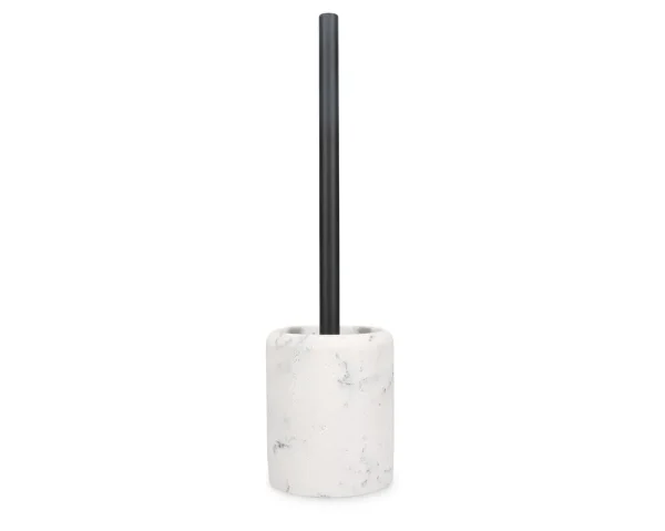S|P Collection Toiletborstel 9,5xH37cm met houder marble white Suds