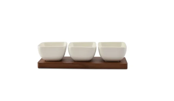 Ona Acacia Aperoset 25x8xH6,5cm 4-delig wit Cucina