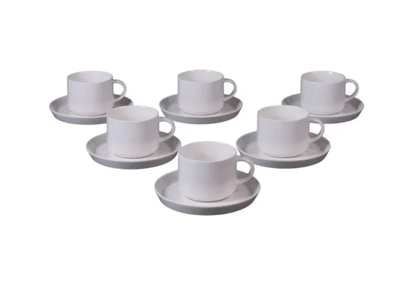 Lunel Koffieset | White 12-Delig