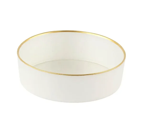 Rexy Kommen Set | 16 CM Parel Wit-Goud 6-Delig
