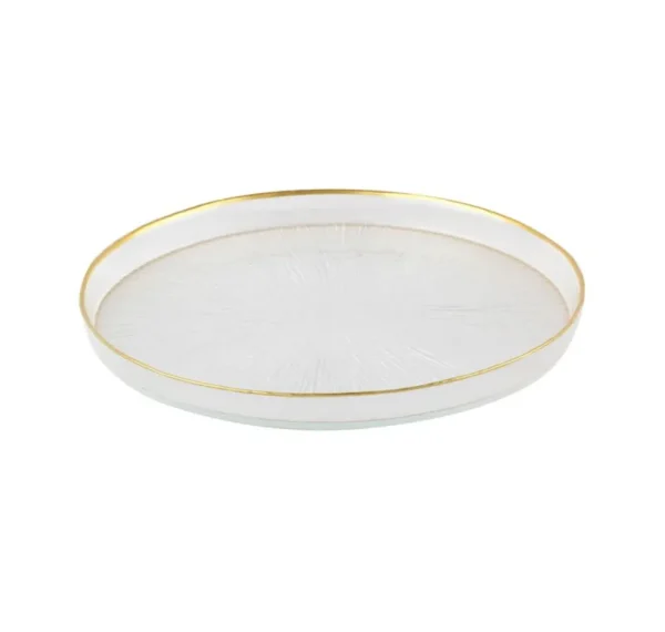 Rexy Borden Set | 21 CM Transparant-Goud 6-Delig