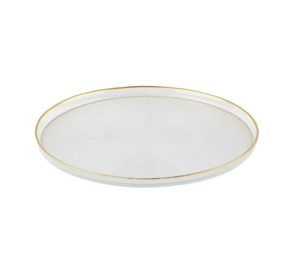 Rexy Borden Set | 28 CM Transparant-Goud 6-Delig