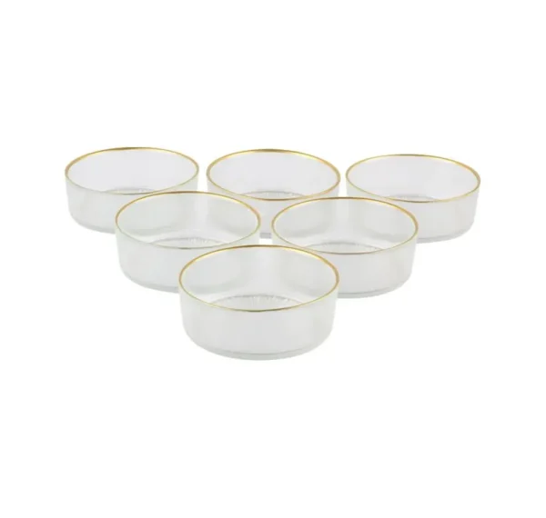 Rexy Kommen Set | 12 CM Transparant-Goud 6-Delig