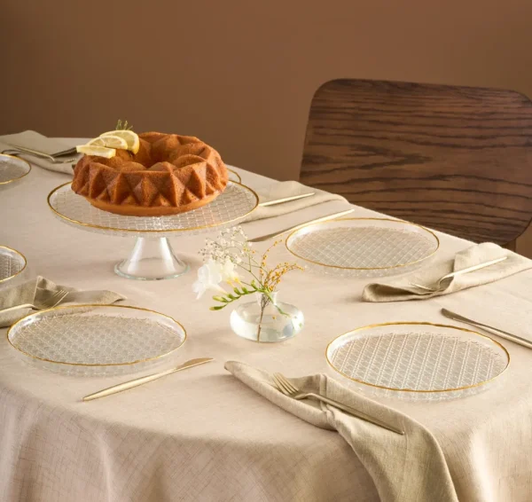 Karaca Rattan Gold 7-Delige Taartset