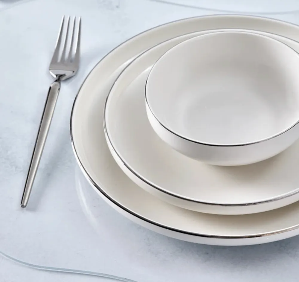 Karaca Streamline New Saturn V2 Platinum 24-delig serviesset voor 6 personen - Afbeelding 1