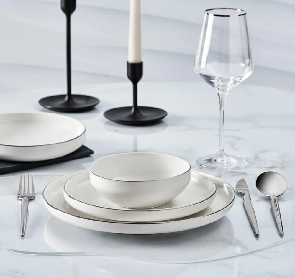 Karaca Streamline New Saturn V2 Platinum 24-delig serviesset voor 6 personen - Afbeelding 2