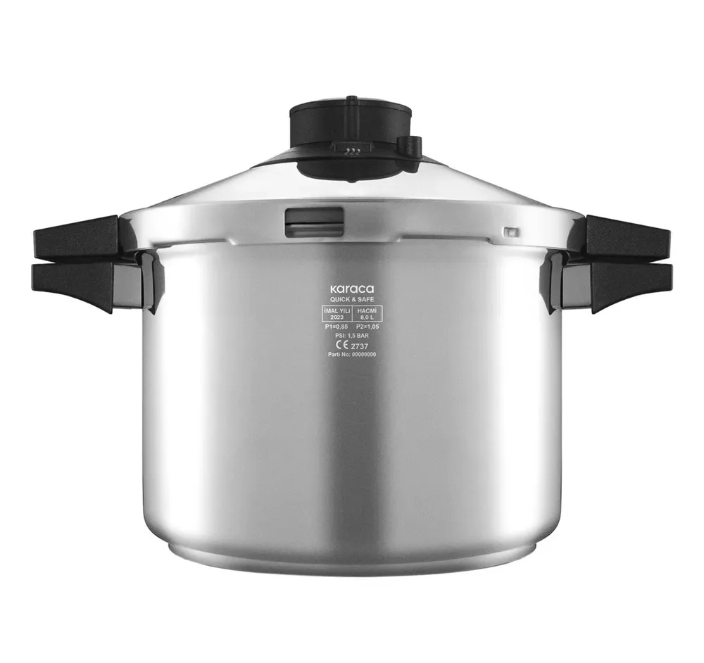 Karaca Quick and Safe inductie Snelkookpottenset 6+8 liter - Afbeelding 1