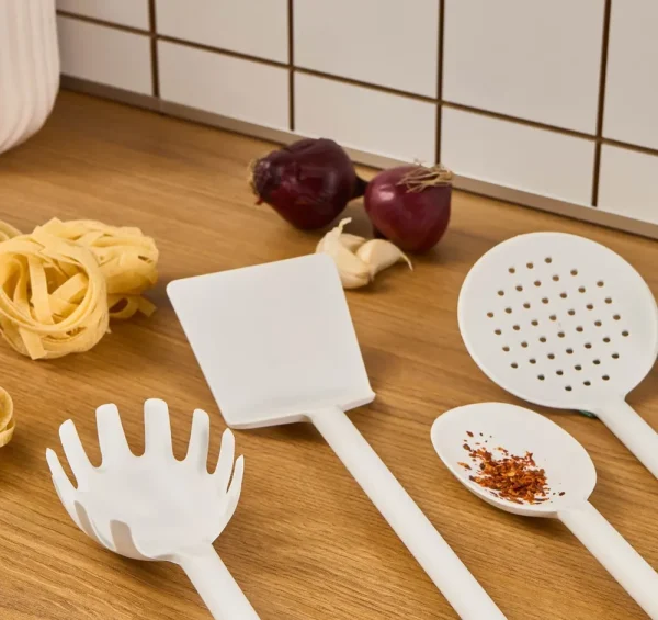 Karaca Simple 5-delig keukengerei, wit