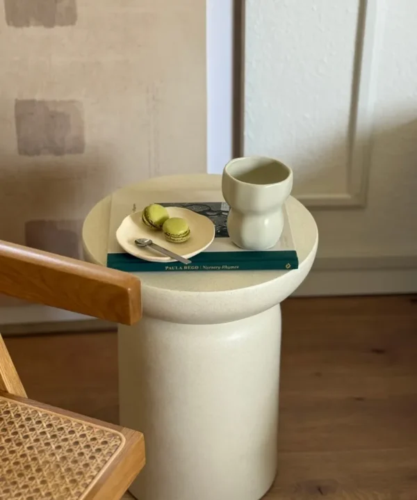 Organic keramische mok beige 2- Delig