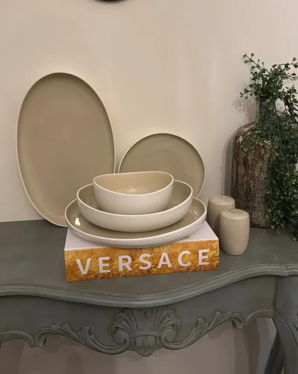 Bricard Colmar Serviesset | WIT-BEIGE 27-DELIG