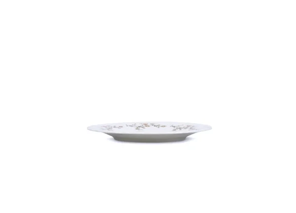 Bord 20,5CM Bruine Bloem Retro