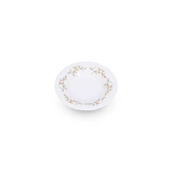 Diep bord 23,5/14XH4CM Bruin Bloem Retro