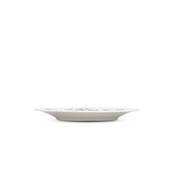 Bord 21CM Blauwe Bloem retro