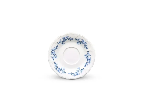 Schotel 16,5CM Blauwe Bloem Retro
