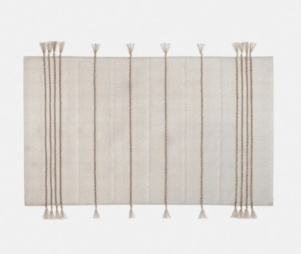 Ecocotton Karnella Badmat 100% Biologisch Katoen Crème 50x80 Cm