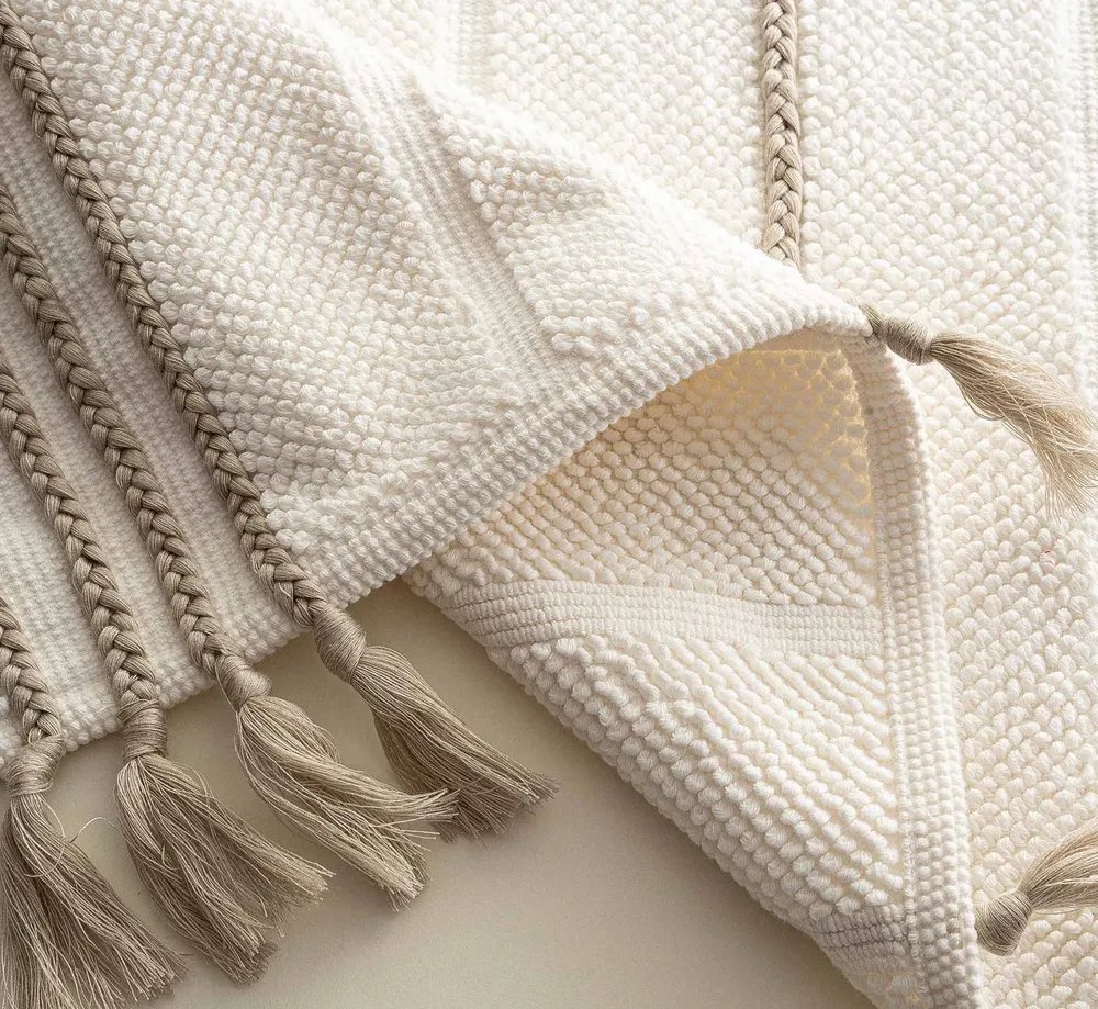 Ecocotton Karnella Badmat 100% Biologisch Katoen Crème 50x80 Cm - Afbeelding 2