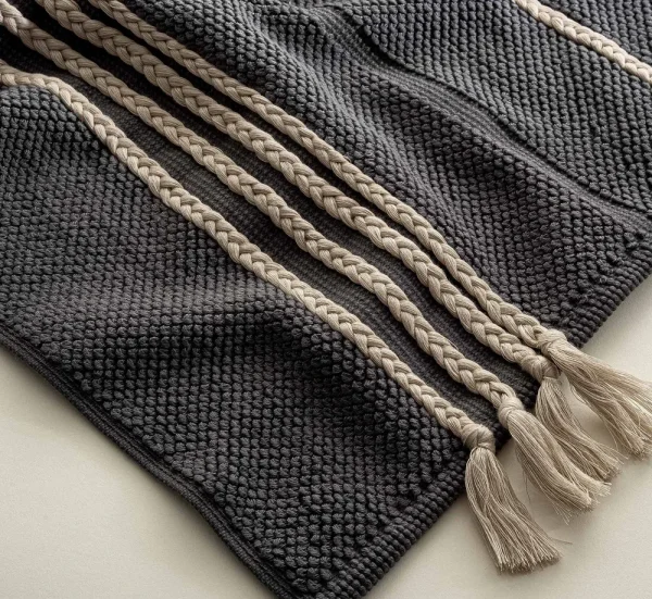 Ecocotton Karnella Badmat 100% Katoen Antraciet 50x80cm