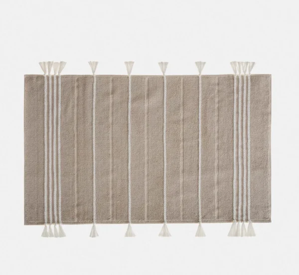 Ecocotton Karnella Badmat 100% Katoen Beige 50x80cm