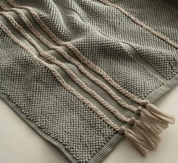 Ecocotton Karnella Badmat 100% Katoen Groen 60x100 Cm