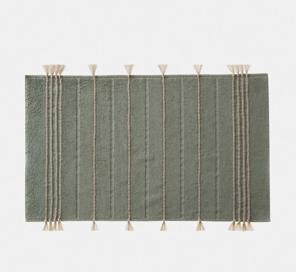 Ecocotton Karnella Badmat 100% Organisch Katoen Groen 50x80 Cm