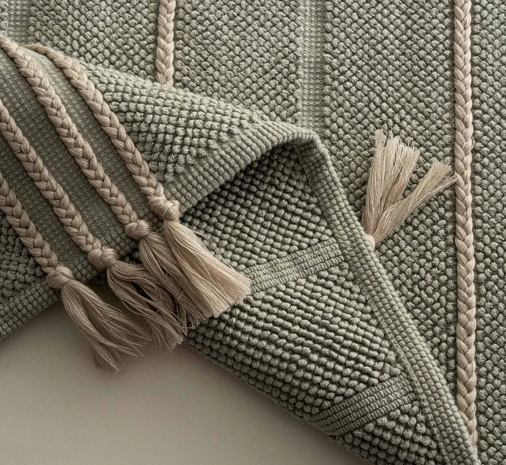 Ecocotton Karnella Badmat 100% Organisch Katoen Groen 50x80 Cm - Afbeelding 2