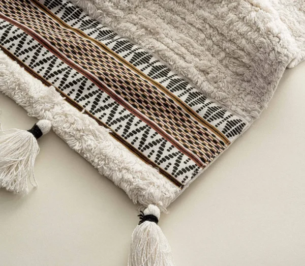 Ecocotton Rita 2-delige badmattenset van gekaard katoen, crème