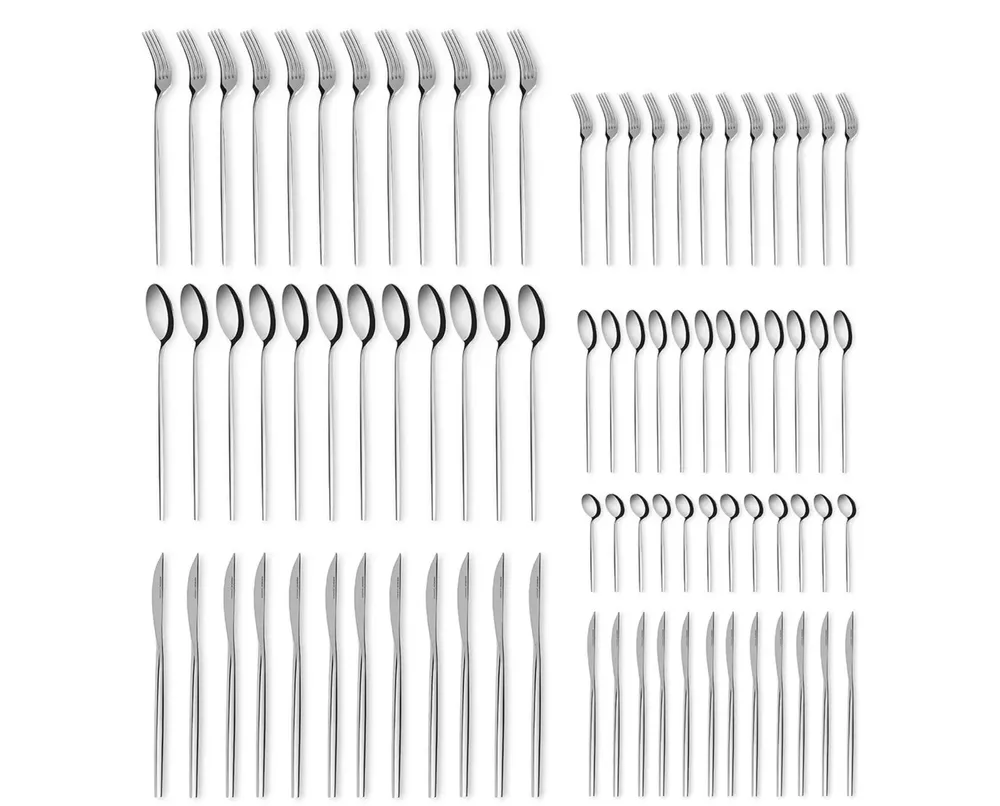 Karaca Mild 84 Delig 316+ Premium Bestek Set voor 12 Personen - Afbeelding 1