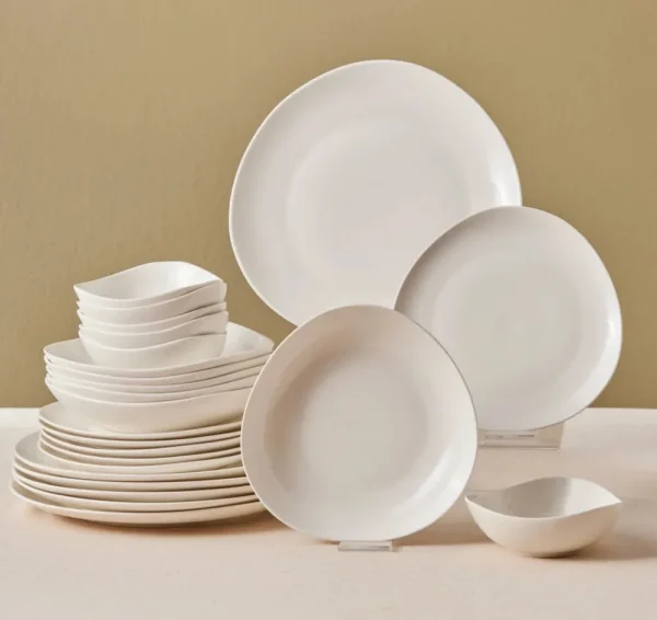 Karaca Streamline Rubicon 24-delig servies voor 6 personen, wit
