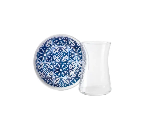 Karaca Blauw 12-delig theestel 170 ml