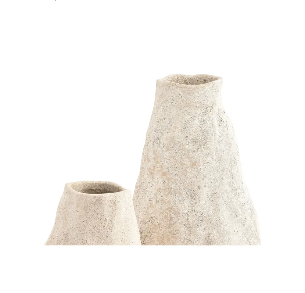 S&P Vaas 17xH33,5cm beige Cave - Afbeelding 2