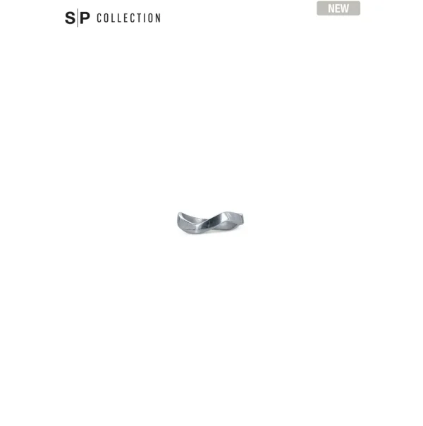 S&P Servetring 4,5cm organisch zilver Charm - set/4