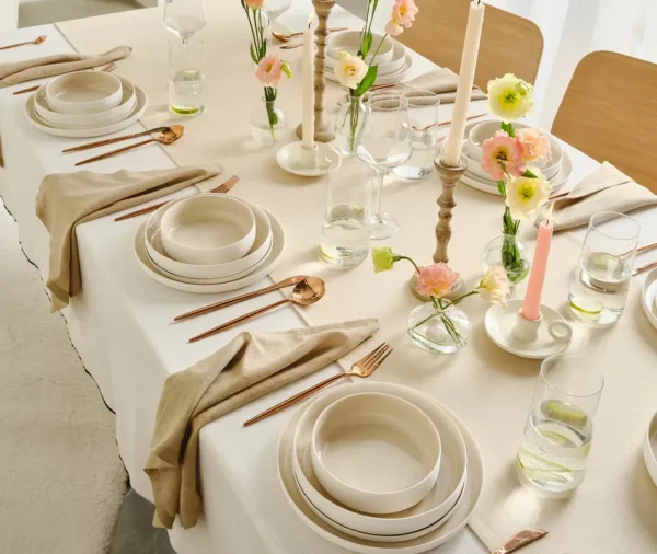 Karaca Earth Collection Finesse 24-delige servies voor 6 personen, beige