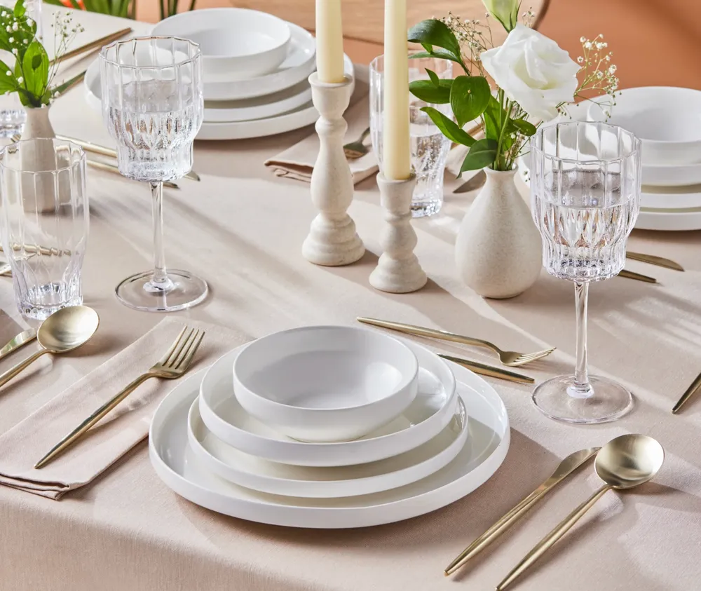 Karaca Streamline New Saturn White 24-delige servies set, 6 personen - Afbeelding 3