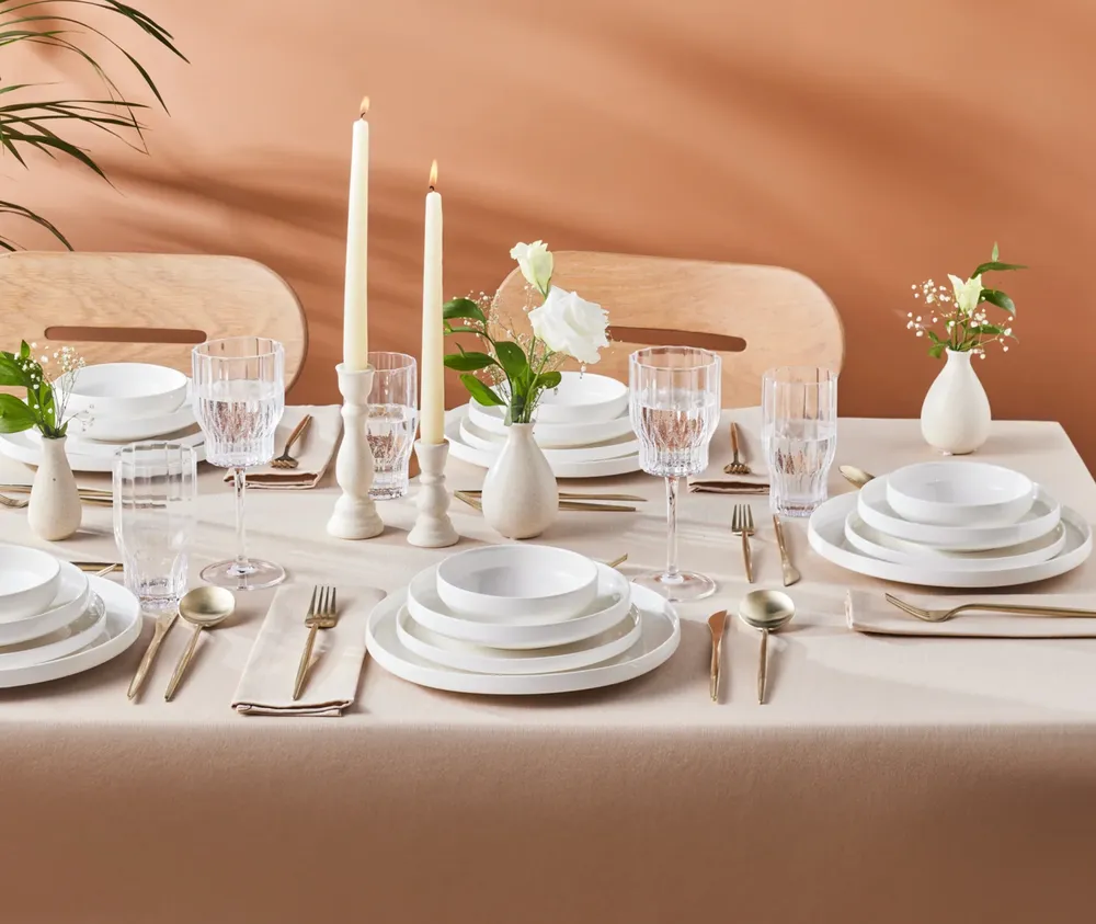 Karaca Streamline New Saturn White 24-delige servies set, 6 personen - Afbeelding 4